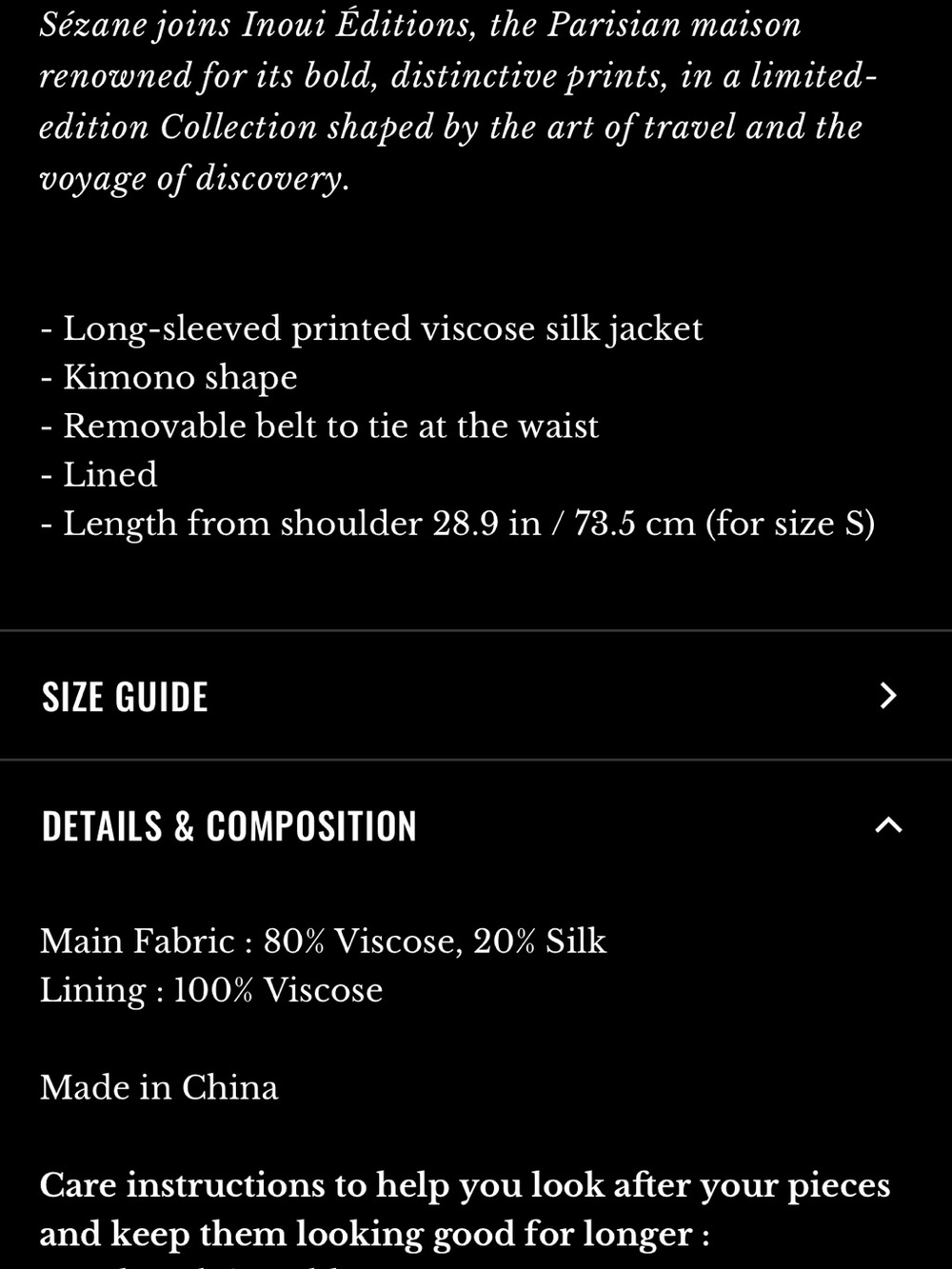 EUNICE JACKET - SÉZANE X INOUI EDITIONS - Picture 5 of 5